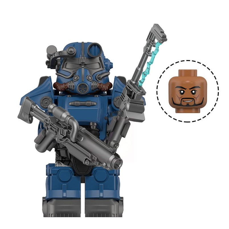 T-45 Power Armor (Blue paint) Custom Fallout Minifigure1