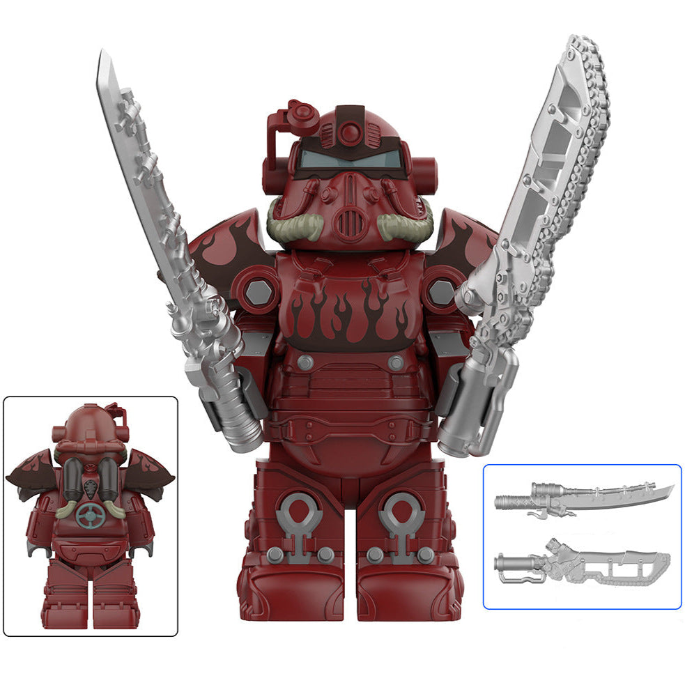 T-51 Power Armor (Hot Rod Flames) Custom Fallout Minifigure1