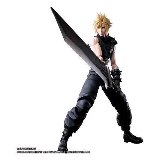 Final Fantasy VII Play Arts Kai Action Figure Cloud Strife 27cm1