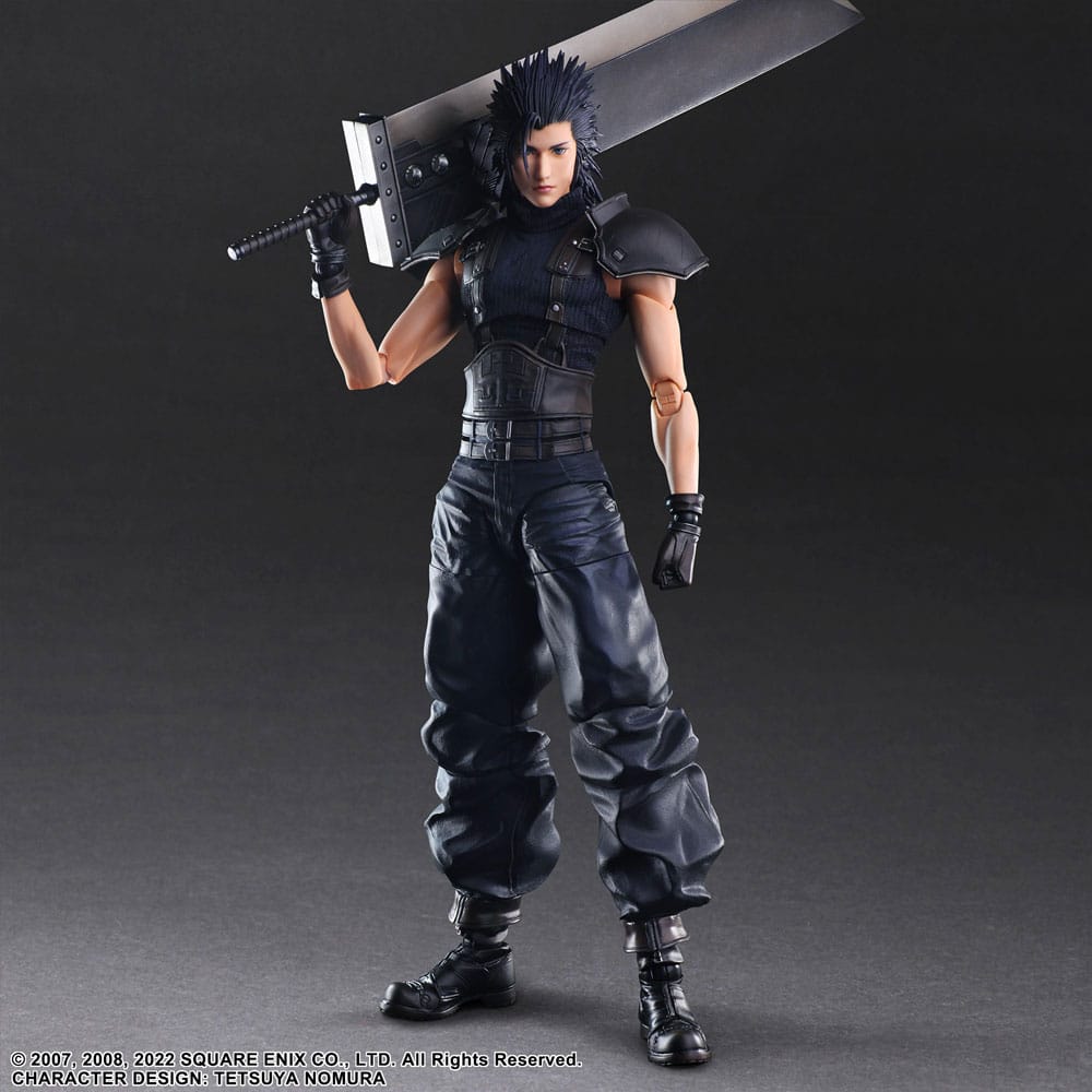 Final Fantasy VII Crisis Core Reunion Play Arts Kai Action Figure Zack Fair Soldier 1st Class 27cm1