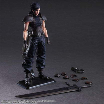 Final Fantasy VII Crisis Core Reunion Play Arts Kai Action Figure Zack Fair Soldier 1st Class 27cm5