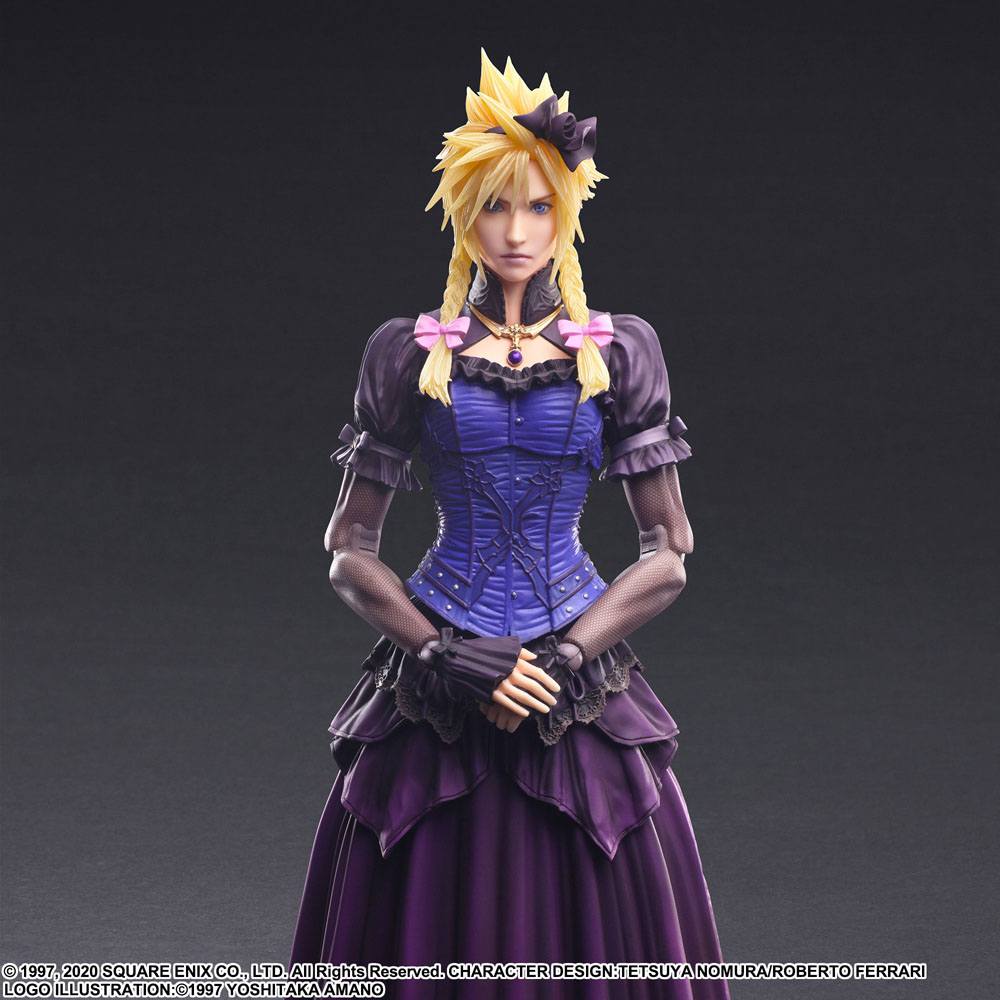 Final Fantasy VII Remake Play Arts Kai Action Figure Cloud Strife Dress Ver. 28cm12