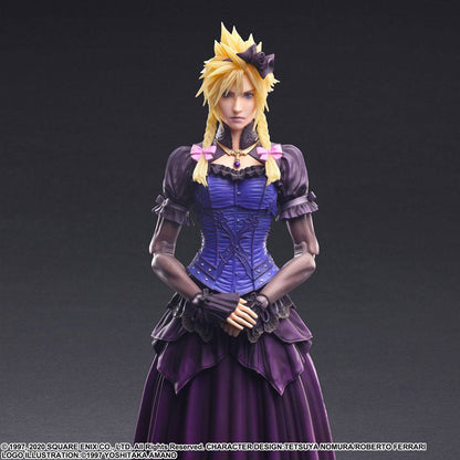 Final Fantasy VII Remake Play Arts Kai Action Figure Cloud Strife Dress Ver. 28cm12