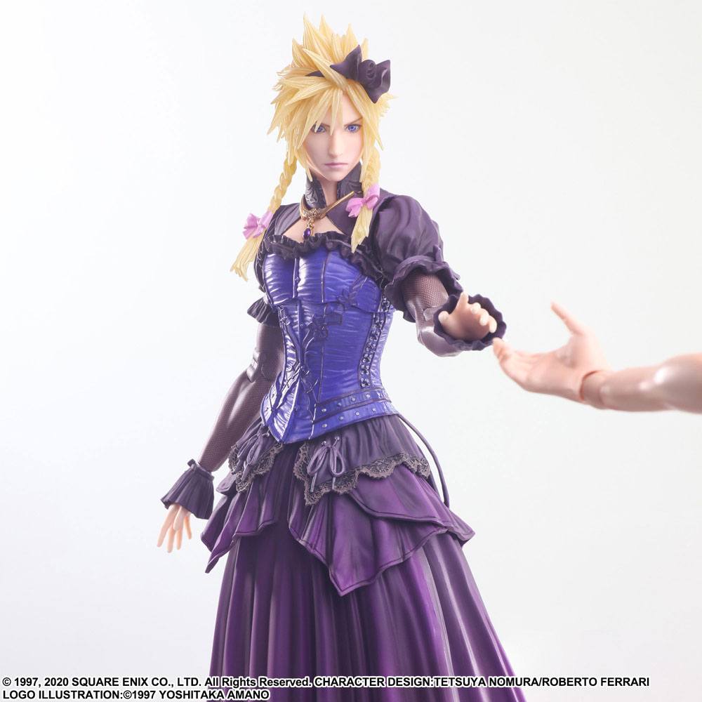Final Fantasy VII Remake Play Arts Kai Action Figure Cloud Strife Dress Ver. 28cm15