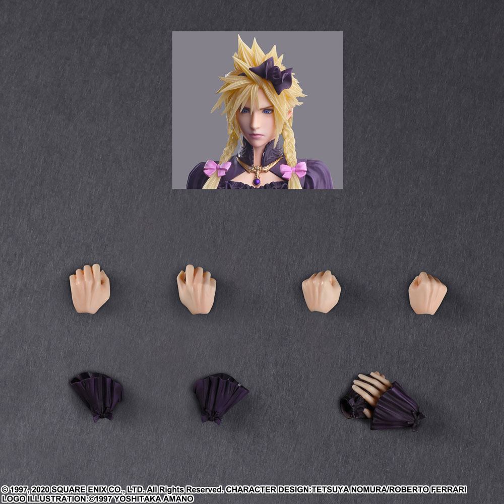 Final Fantasy VII Remake Play Arts Kai Action Figure Cloud Strife Dress Ver. 28cm14