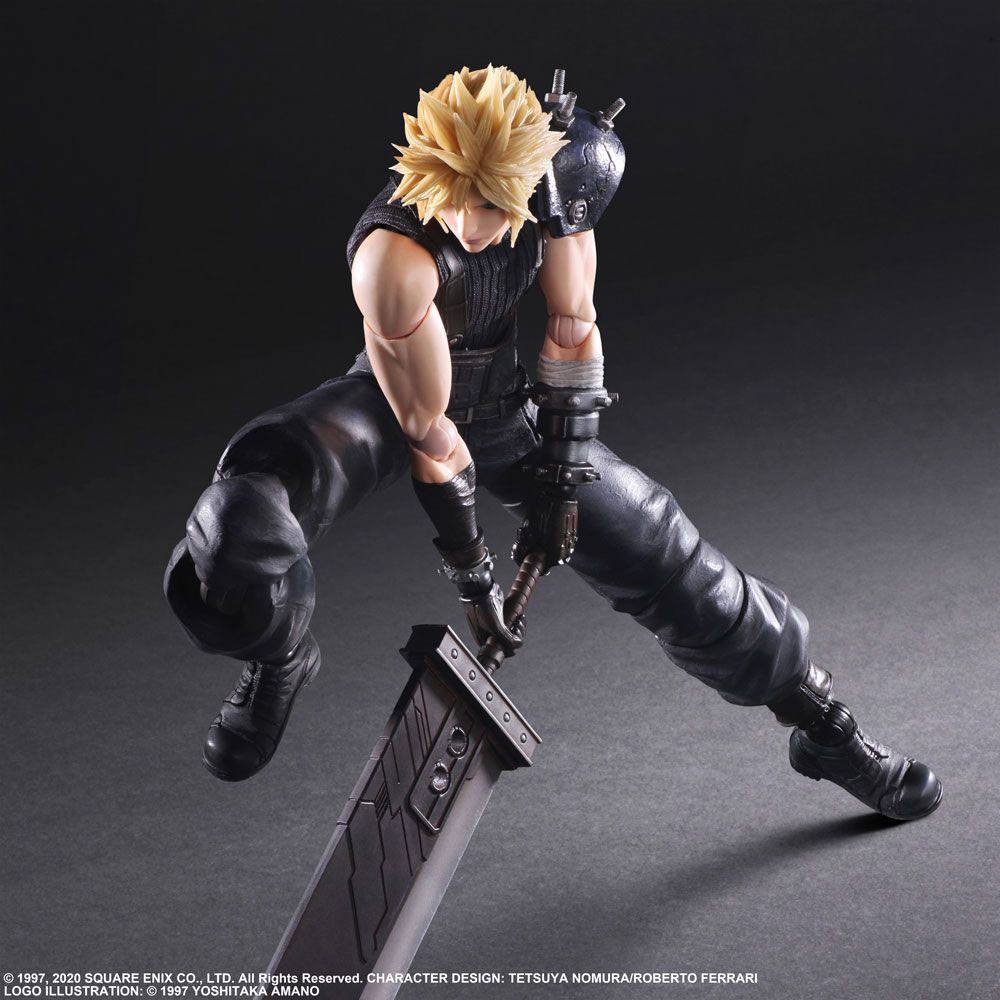 Final Fantasy VII Remake Play Arts Kai Action Figure Cloud Strife Ver. 2 27cm5