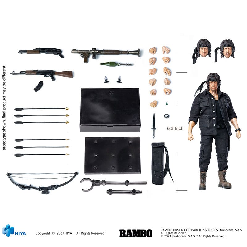 First Blood II Exquisite Super Series Action Figure 1/12 First Blood II John Rambo 16cm11