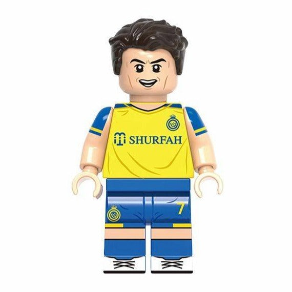 Cristiano Ronaldo Custom Al Nassr Kit Minifigure Football Player1