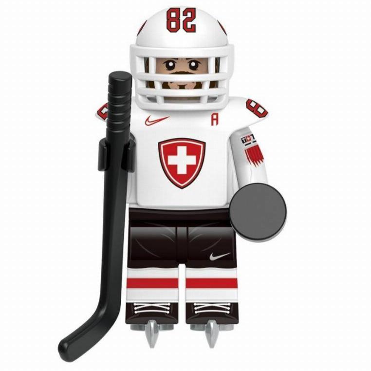 Swiss National Ice Hockey Team Player Custom Minifigure1