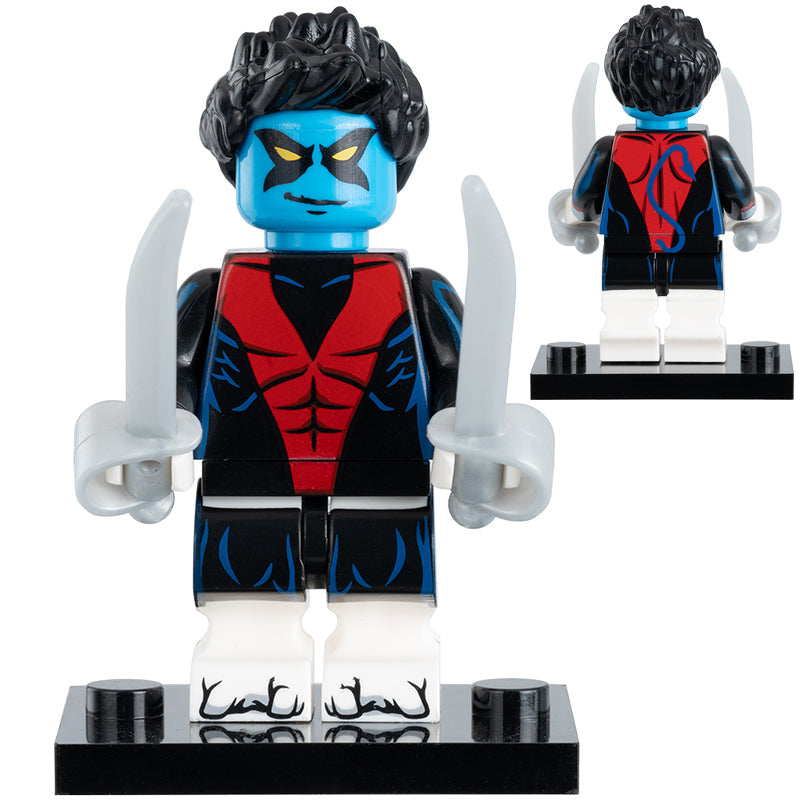 Nightcrawler (X-Men) Custom Marvel Superhero Minifigure1