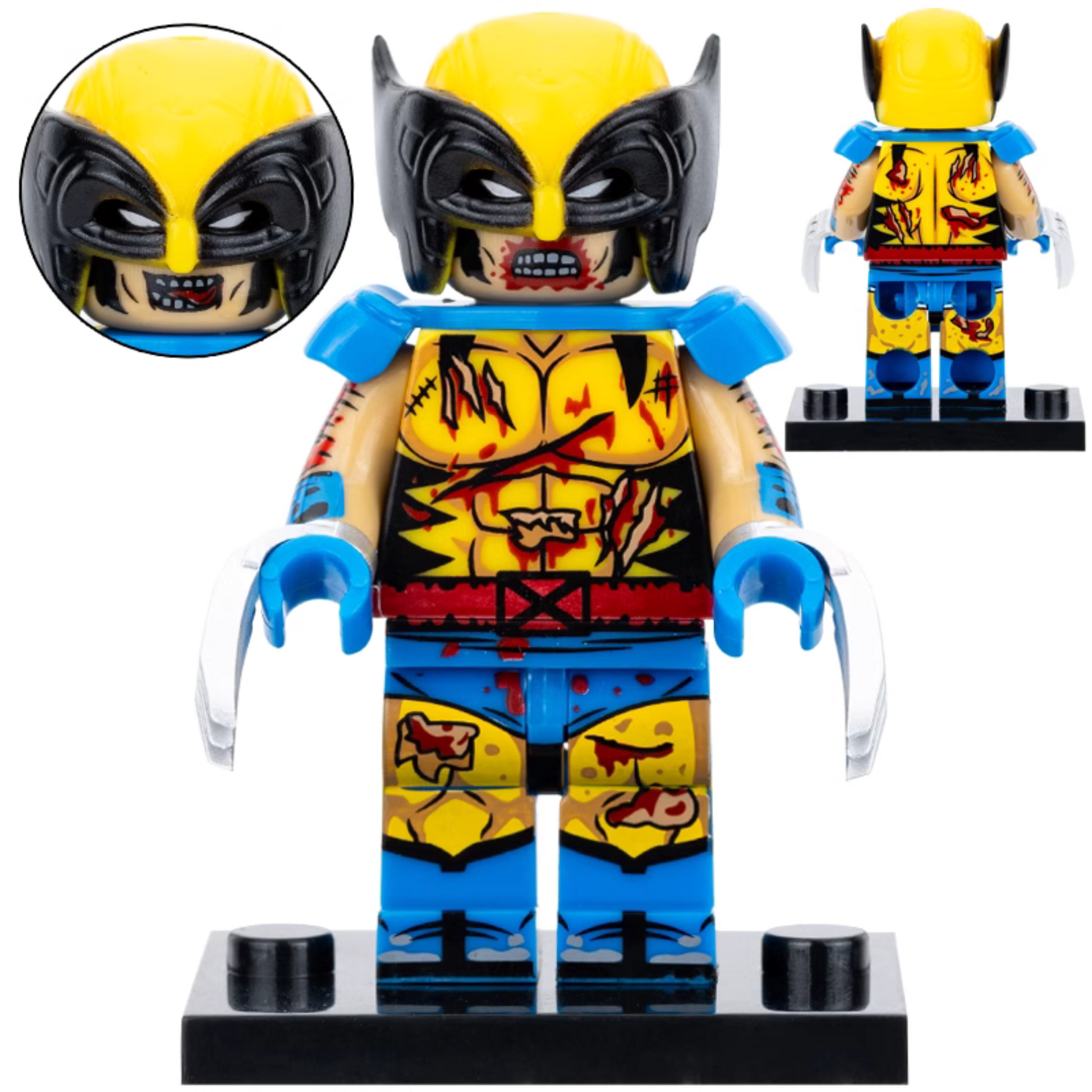 Zombie Wolverine Custom Marvel Superhero Horror Minifigure1