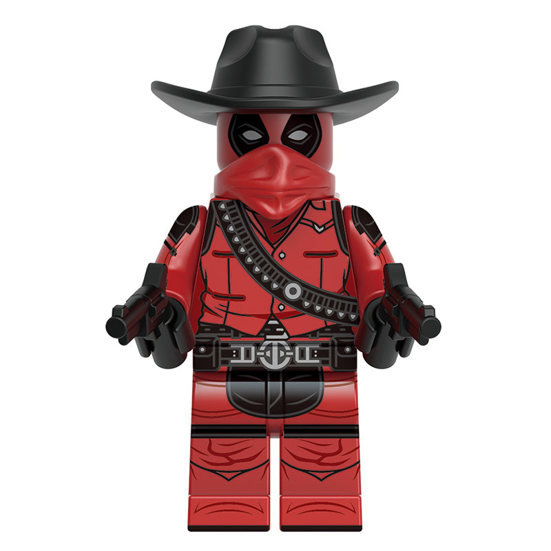 Cowboy Deadpool Custom Marvel Superhero Minifigure1