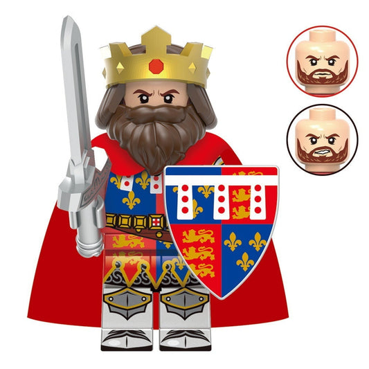 King Richard the Lionheart Medieval Knight Custom Minifigure1