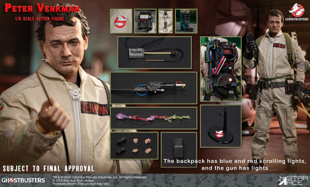 Ghostbusters (1984) Action Figure 1/6 Peter Venkman 30cm2