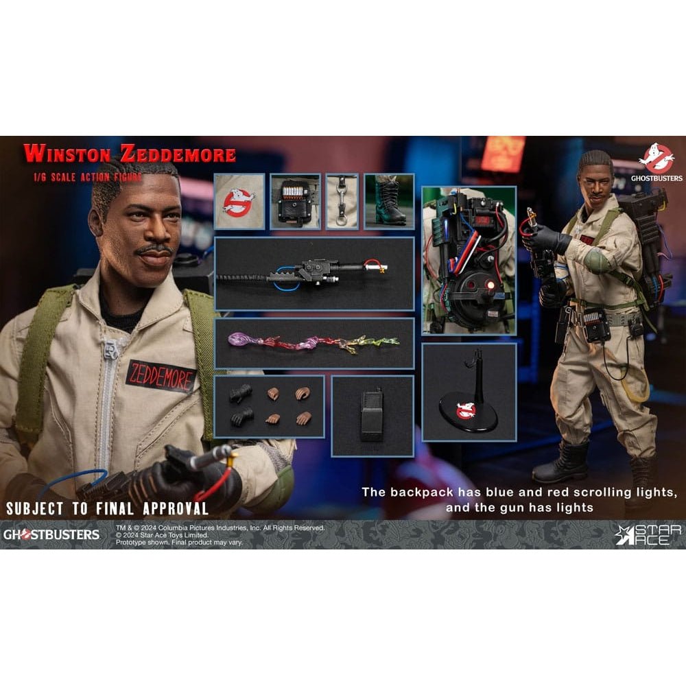 Ghostbusters (1984) Action Figure 1/6 Winston Zeddemore 30cm2