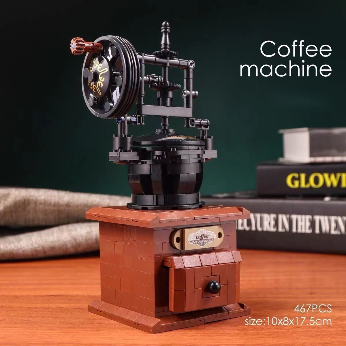 Hand cranked coffee machine