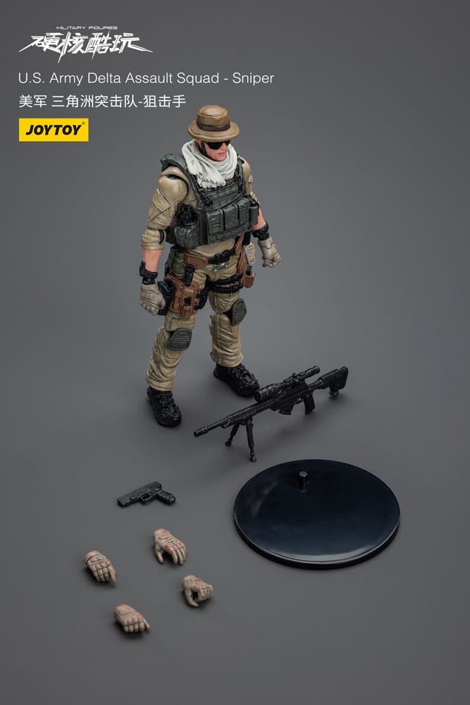 Hardcore Coldplay Action Figure 1/18 U.S. Army Delta Assault Squad Sniper 11cm2