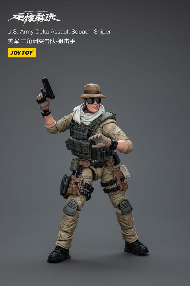 Hardcore Coldplay Action Figure 1/18 U.S. Army Delta Assault Squad Sniper 11cm5