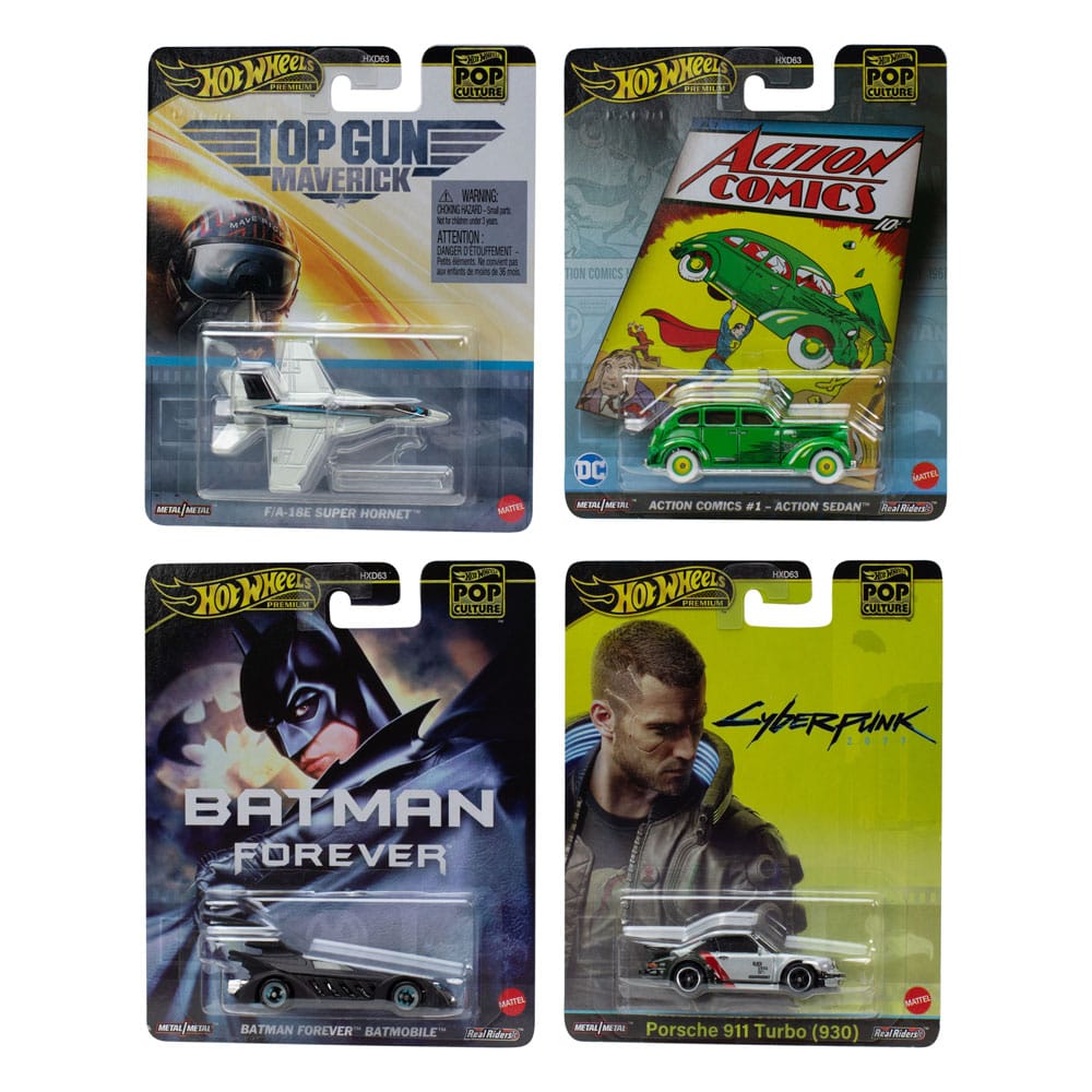 Hot Wheels Premium Diecast Vehicles 1/43 Pop Culture 979F Assortment (10)1