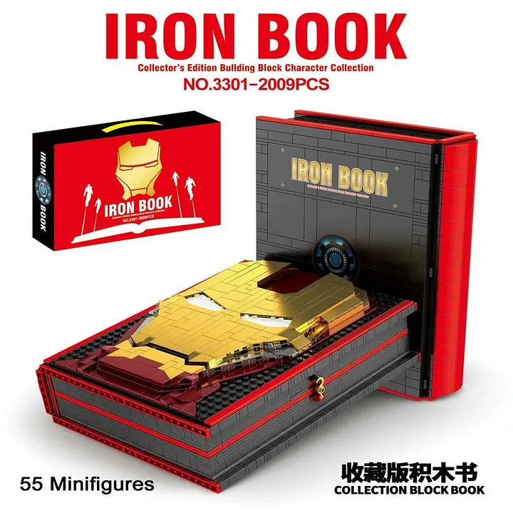 HEROBOOK - Stunning Hero Themed Display • Hidden Book Design • Opens to Reveal Hero Figure