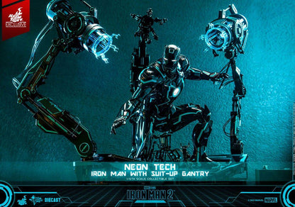 Iron Man 2 Action Figure 1/6 Neon Tech Iron Man with Suit-Up Gantry 32cm11