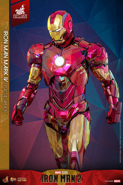 Iron Man Movie Masterpiece Diecast Action Figure 1/6 Iron Man Mark VI (Fractal Armor) Hot Toys Exclusive 33cm16