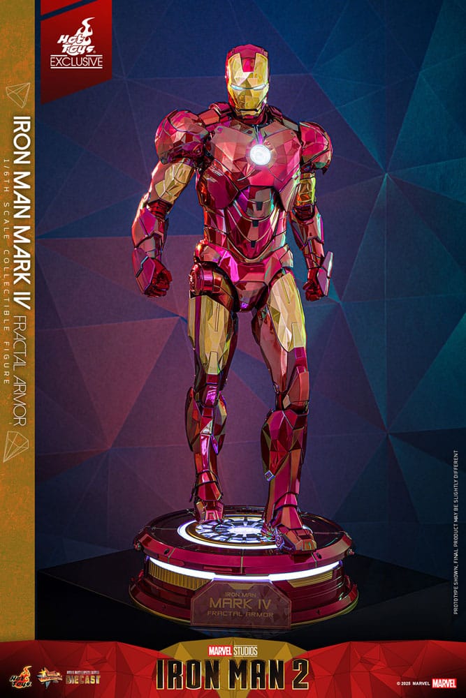 Iron Man Movie Masterpiece Diecast Action Figure 1/6 Iron Man Mark VI (Fractal Armor) Hot Toys Exclusive 33cm8