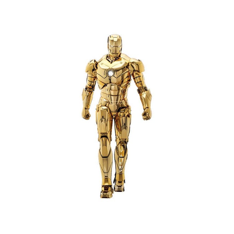 Iron Man Movie Masterpiece Diecast Action Figure 1/6 Iron Man Mark III (Gold Color Version) Hot Toys Exclusive 33cm1