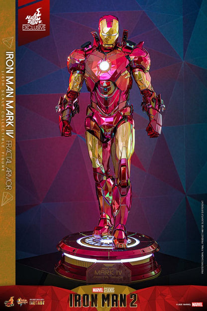 Iron Man Movie Masterpiece Diecast Action Figure 1/6 Iron Man Mark VI (Fractal Armor) Hot Toys Exclusive 33cm7