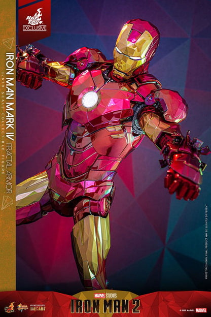 Iron Man Movie Masterpiece Diecast Action Figure 1/6 Iron Man Mark VI (Fractal Armor) Hot Toys Exclusive 33cm11