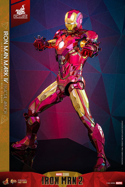 Iron Man Movie Masterpiece Diecast Action Figure 1/6 Iron Man Mark VI (Fractal Armor) Hot Toys Exclusive 33cm6