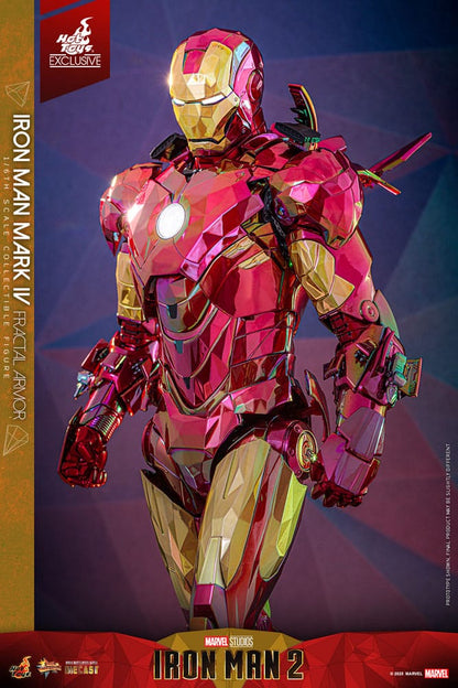 Iron Man Movie Masterpiece Diecast Action Figure 1/6 Iron Man Mark VI (Fractal Armor) Hot Toys Exclusive 33cm5