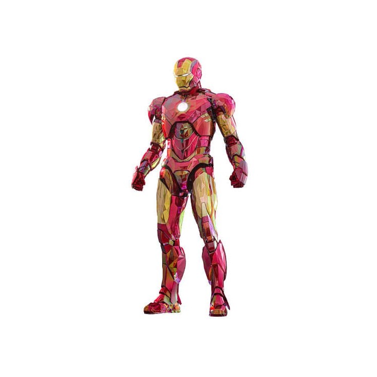 Iron Man Movie Masterpiece Diecast Action Figure 1/6 Iron Man Mark VI (Fractal Armor) Hot Toys Exclusive 33cm1