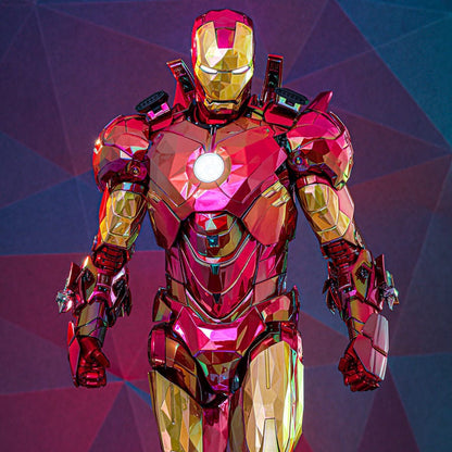 Iron Man Movie Masterpiece Diecast Action Figure 1/6 Iron Man Mark VI (Fractal Armor) Hot Toys Exclusive 33cm23