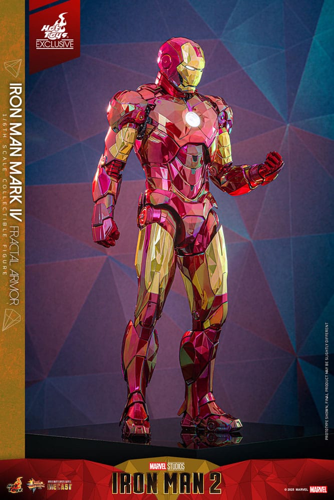 Iron Man Movie Masterpiece Diecast Action Figure 1/6 Iron Man Mark VI (Fractal Armor) Hot Toys Exclusive 33cm9