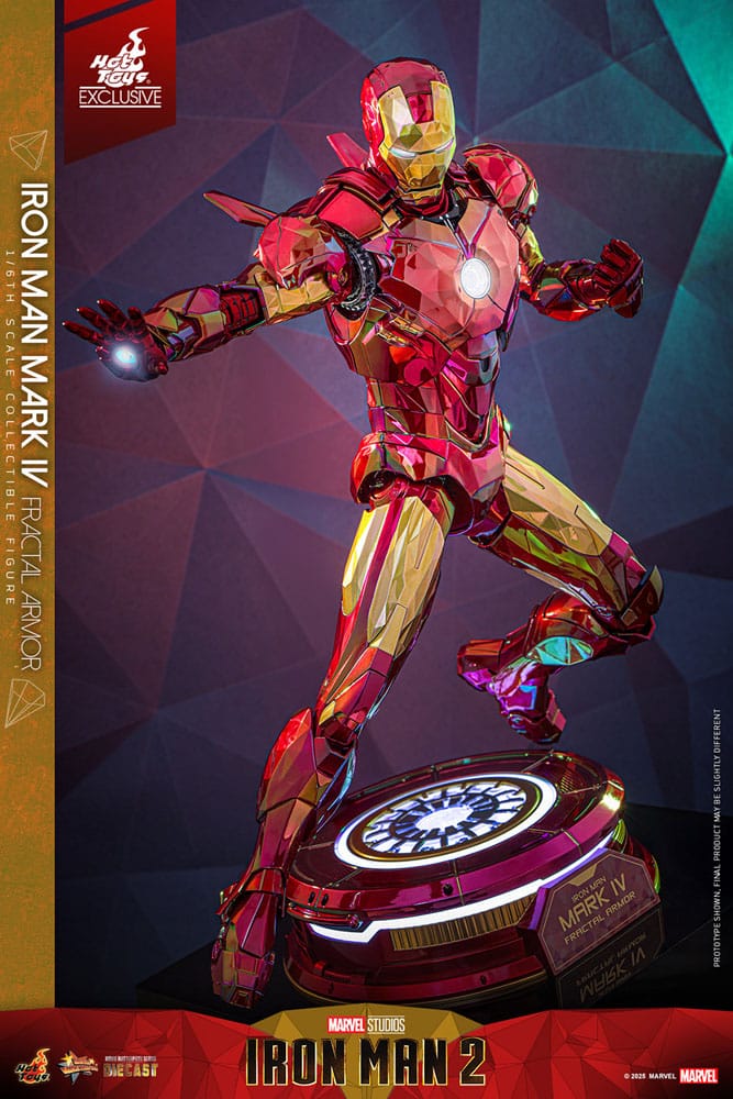 Iron Man Movie Masterpiece Diecast Action Figure 1/6 Iron Man Mark VI (Fractal Armor) Hot Toys Exclusive 33cm3