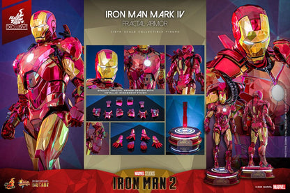 Iron Man Movie Masterpiece Diecast Action Figure 1/6 Iron Man Mark VI (Fractal Armor) Hot Toys Exclusive 33cm21