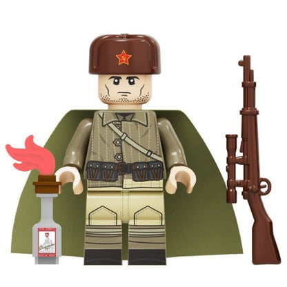 Soviet Military Soldier Custom Minifigure1