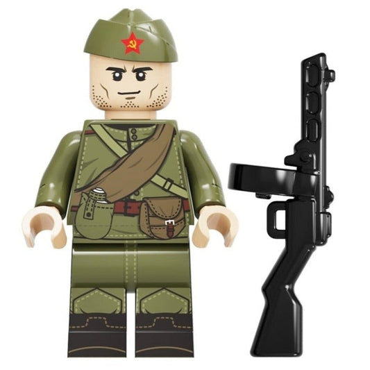 Soviet Military Soldier Custom Minifigure1