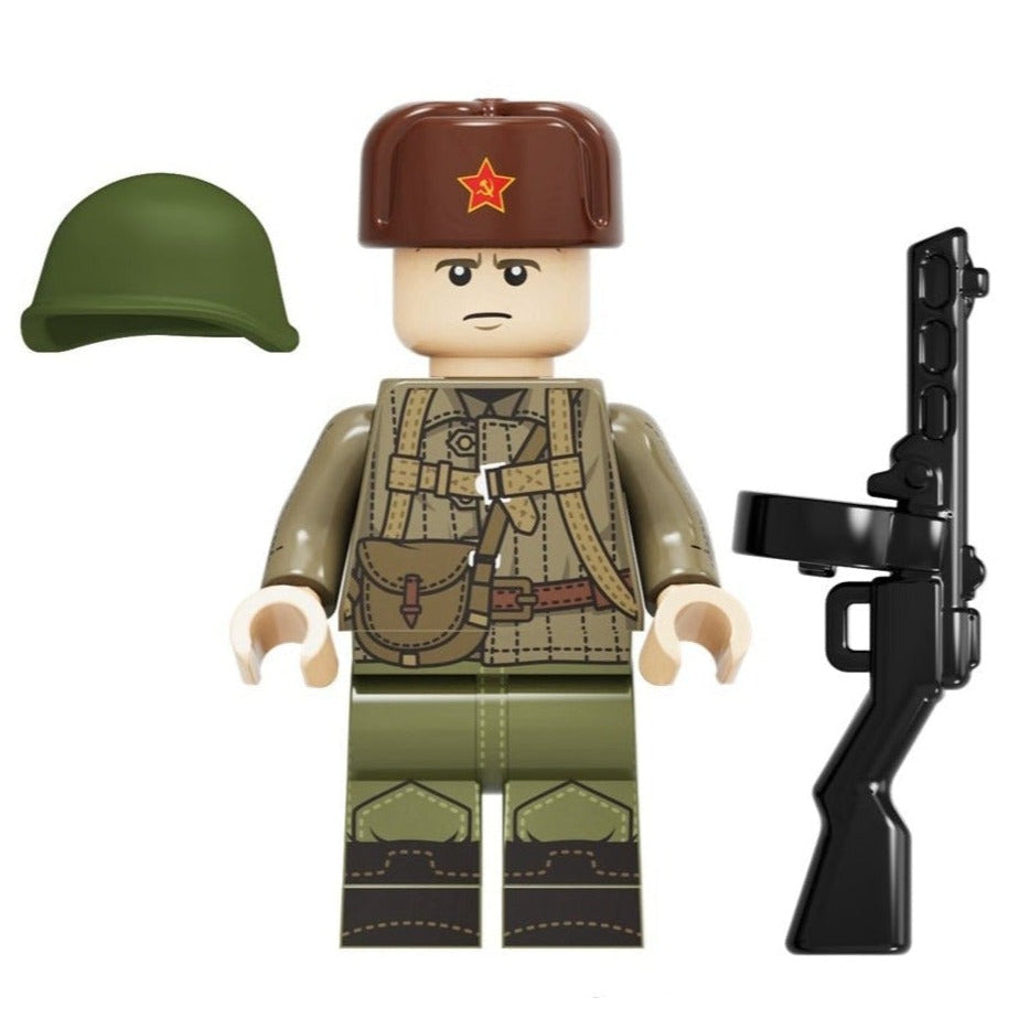 Soviet Military Soldier Custom Minifigure1