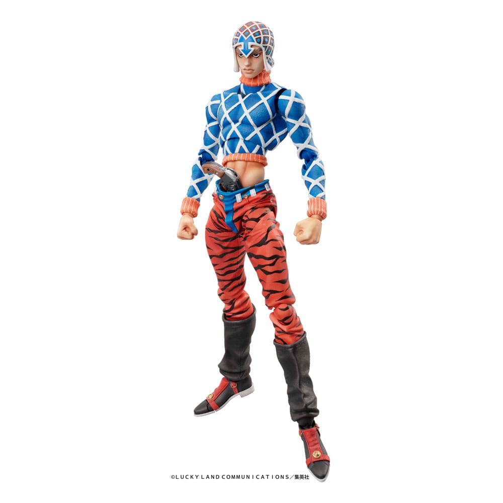 JoJo's Bizarre Adventure Part 5 Golden Wind Super Action Statue Figure Chozokado Guido Mista & Sex Pistols (re-run) 15cm1
