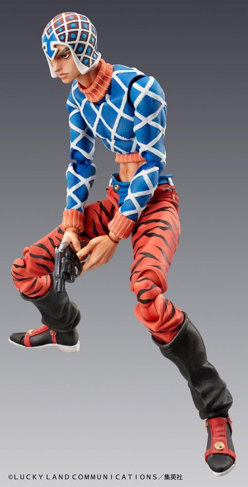 JoJo's Bizarre Adventure Part 5 Golden Wind Super Action Statue Figure Chozokado Guido Mista & Sex Pistols (re-run) 15cm2