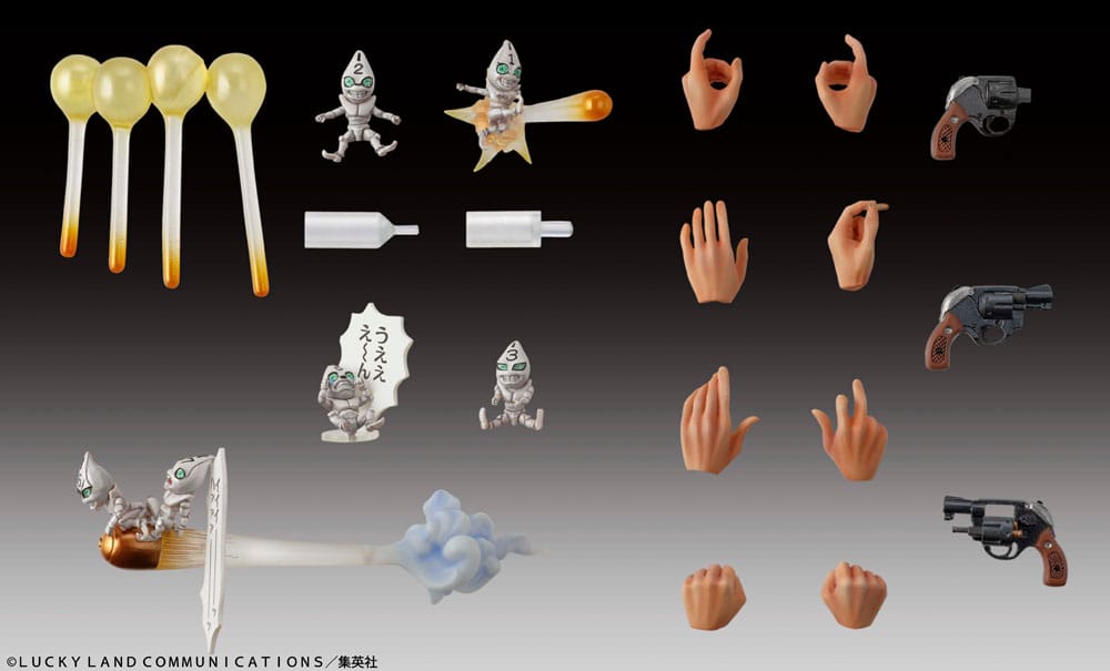 JoJo's Bizarre Adventure Part 5 Golden Wind Super Action Statue Figure Chozokado Guido Mista & Sex Pistols (re-run) 15cm6