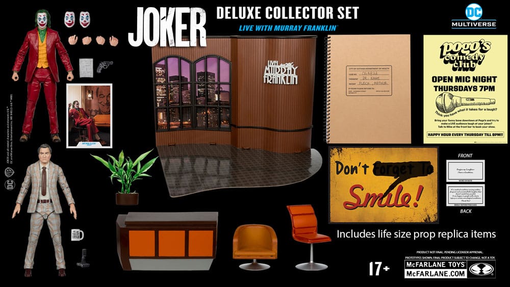 Joker DC Multiverse (Joker Movie) Deluxe Colllector Action Figure The Joker (Live with Murray Franklin) Limited Edition 18cm24