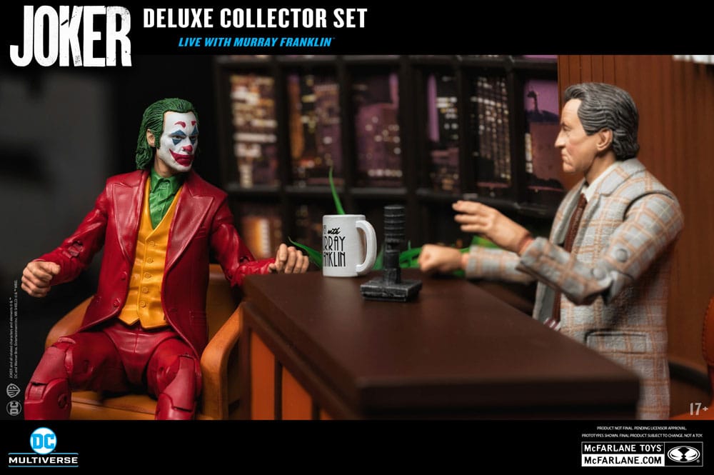 Joker DC Multiverse (Joker Movie) Deluxe Colllector Action Figure The Joker (Live with Murray Franklin) Limited Edition 18cm19