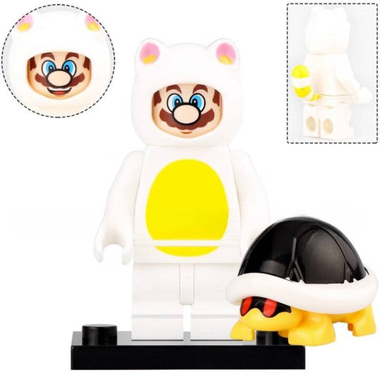 White Tanooki Mario from Super Mario Minifigure1