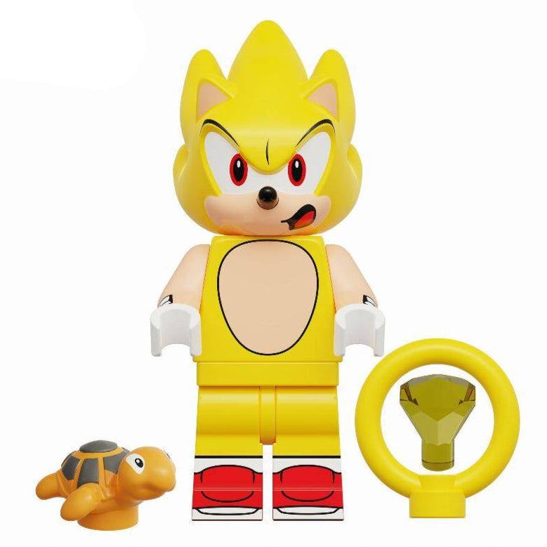 Super Sonic from Sonic the Hedgehog Custom Minifigure1