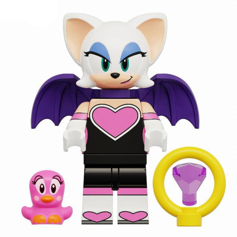Rouge the Bat from Sonic the Hedgehog Custom Minifigure1