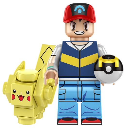 Ash Ketchum with Pikachu Pokemon Minifigure1