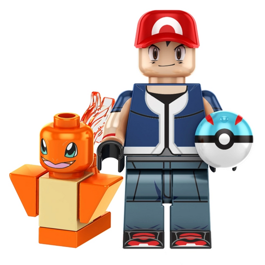 Ash Ketchum with Charmander Pokemon Minifigure1